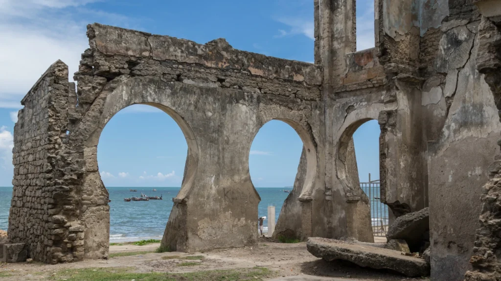 Ruiny w niemieckim postkolonialnym Bagamoyo