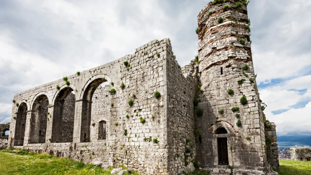 Gjirokastra - ruiny zamku, Albania