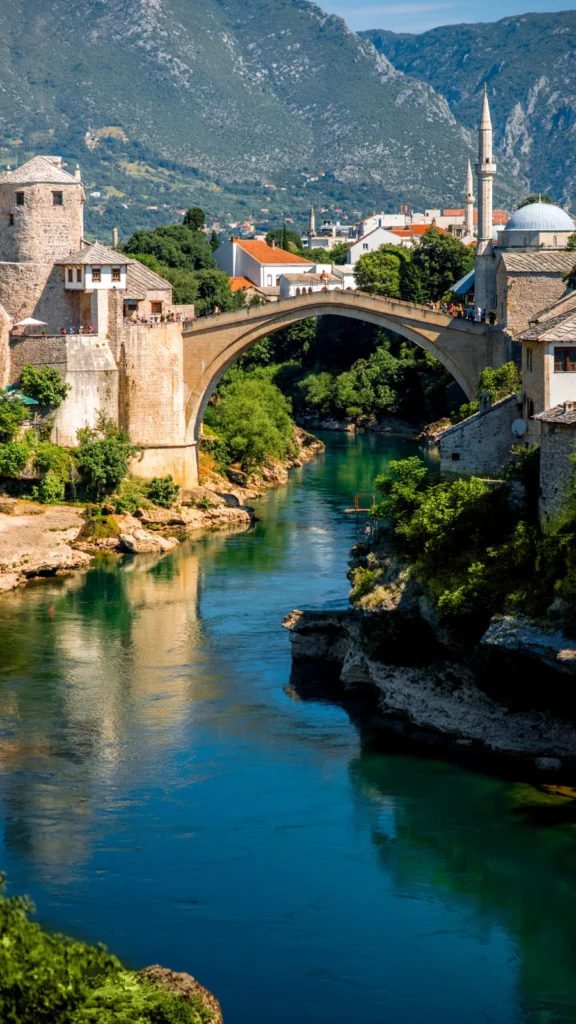 Słynny Stari Most w Mostarze, Bośnia i Hercegowina